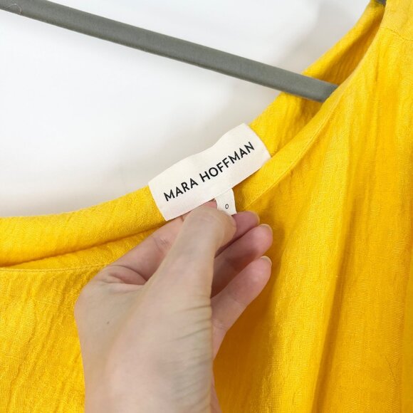 Mara Hoffman Emilie One Shoulder Button Detail Dress - Picture 6 of 7